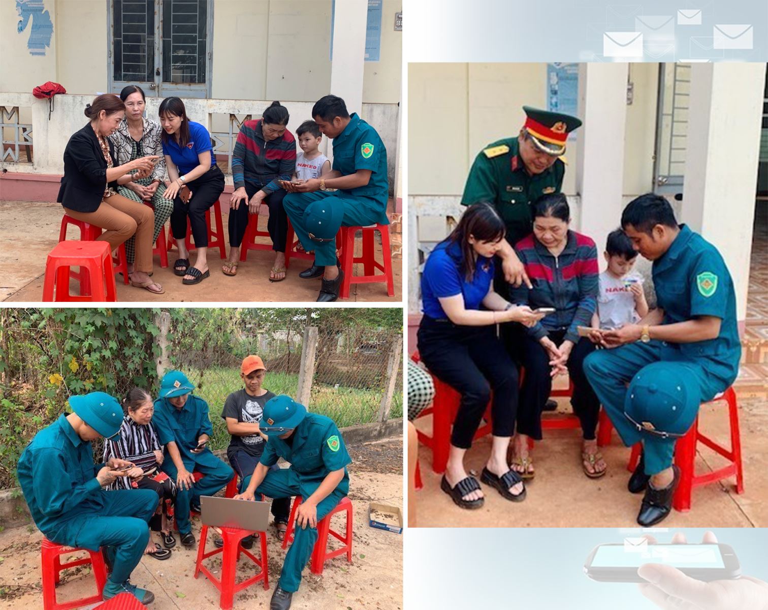 Tuyên truyền nhận diện thông tin độc hại trên không gian mạng cho bà con vùng dân tộc thiểu số ở Gia Lai.