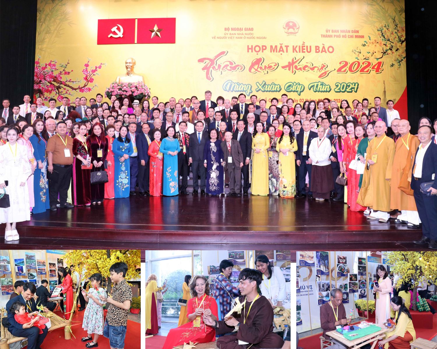 Chương trình “Xuân Quê hương 2024”, họp mặt trên 1.000 kiều bào từ các quốc gia, vùng lãnh thổ trên toàn thế giới trở về quê hương mừng Xuân Giáp Thìn 2024.