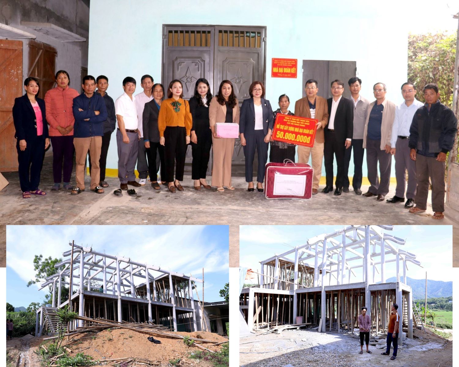 Hỗ trợ cho các gia đình xây dựng nhà mới tại Tuyên Quang.