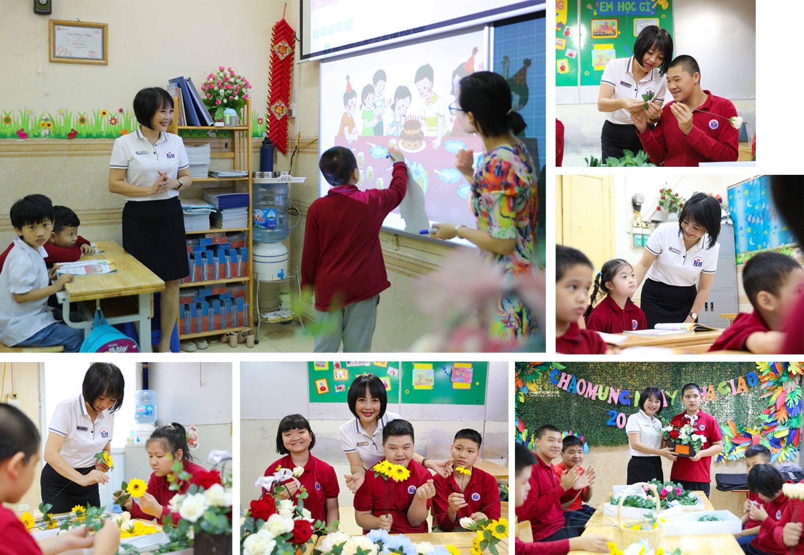 Bằng kinh nghiệm, chuyên môn và sự tận tâm, các thầy cô giáo Trường Tiểu học Bình Minh đã giúp nhiều trẻ khuyết tật tiến bộ rõ rệt.