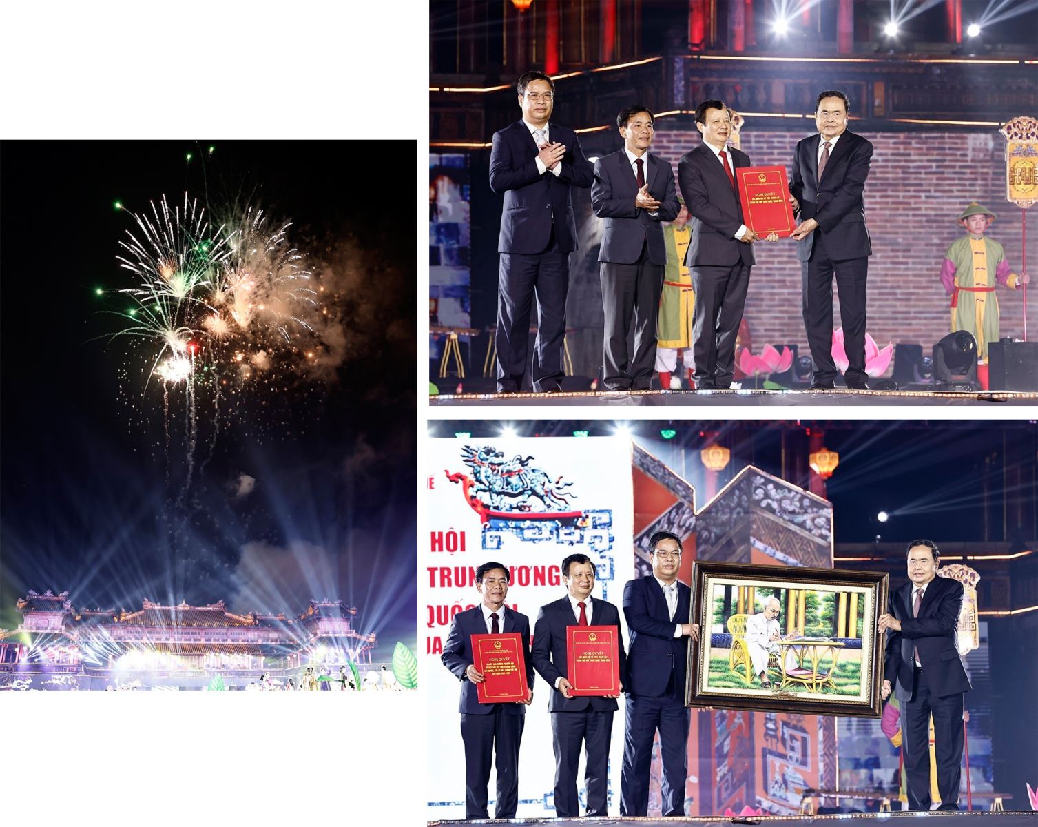 Chủ tịch Quốc hội Trần Thanh Mẫn dự Lễ công bố Nghị quyết của Quốc hội thành lập thành phố Huế trực thuộc Trung ương.