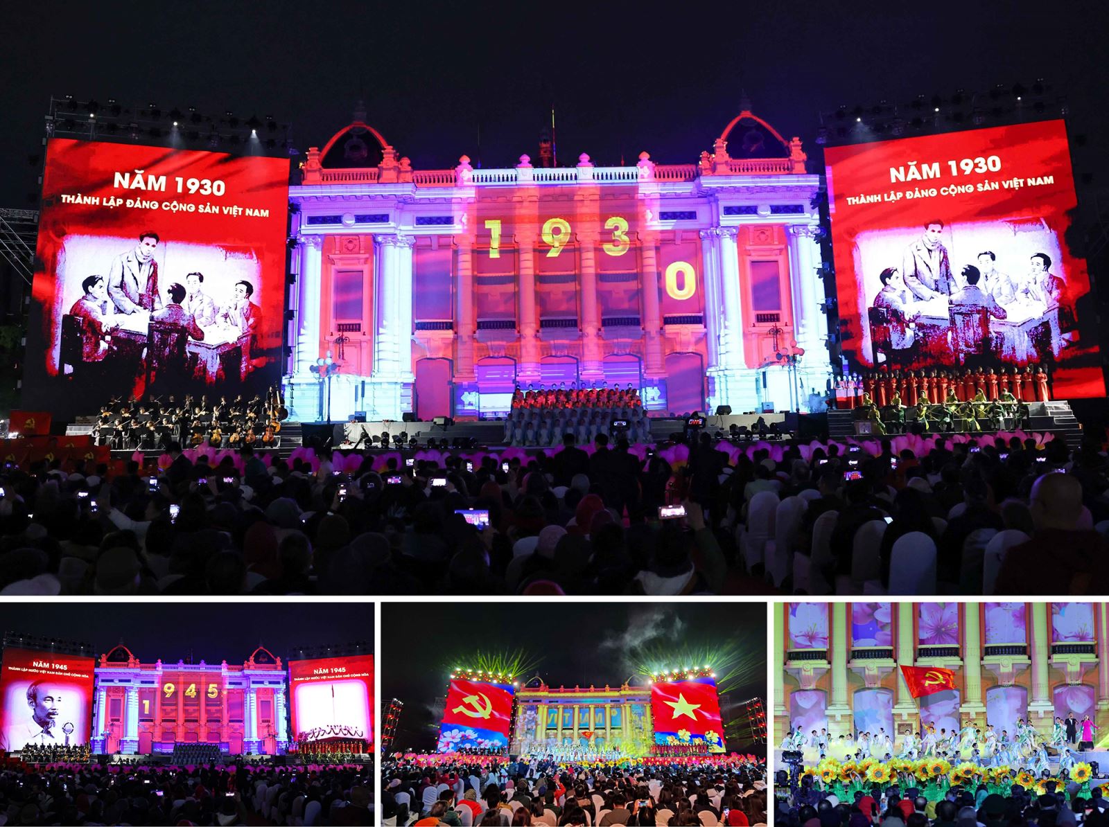 Chương trình nghệ thuật đặc biệt "Mừng Đảng, mừng Xuân, mừng đất nước đổi mới” với chủ đề “95 năm - Ánh sáng soi đường”, tối 3/2/2025.