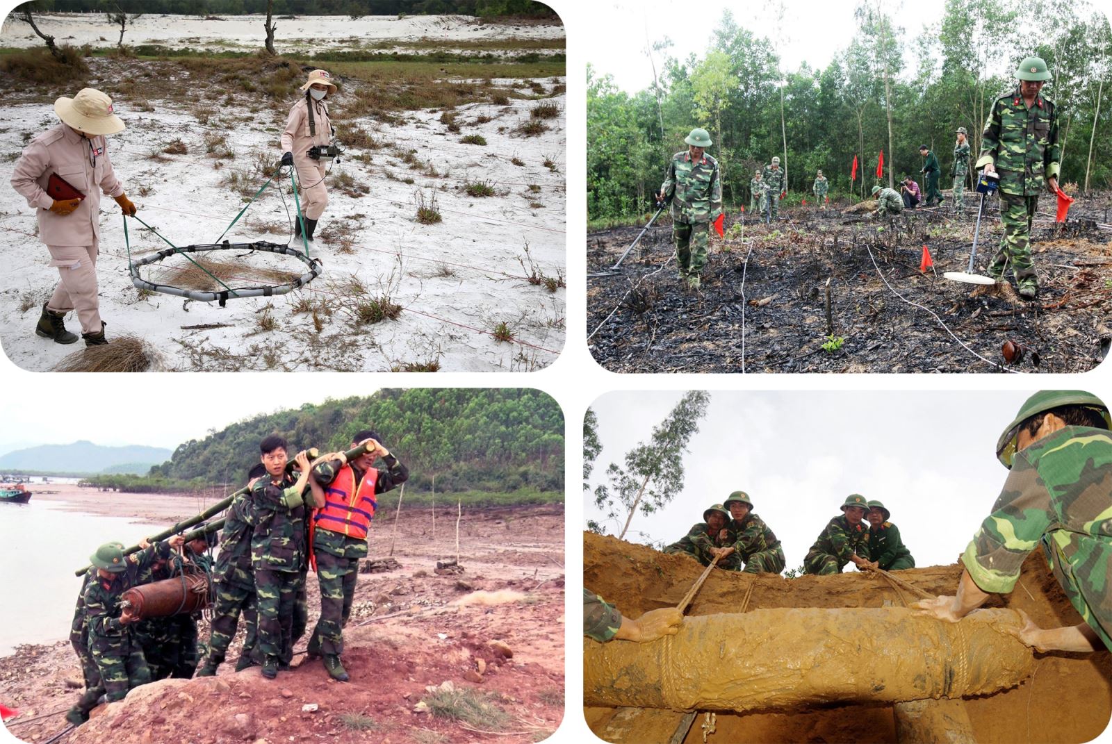 Cho đến nay Việt Nam vẫn còn phải khắc phục hậu quả chiến tranh và bom mìn, chất độc da cam.