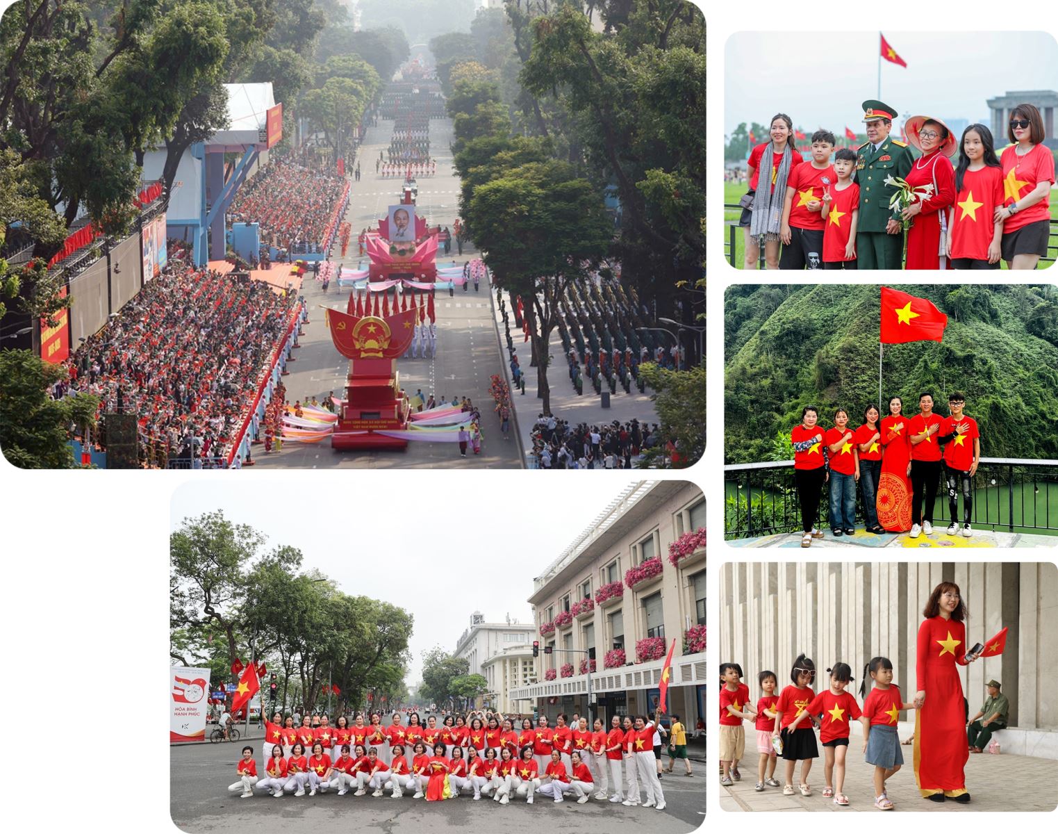 Người dân cả nước hân hoan chào mừng kỷ niệm 50 năm thống nhất đất nước (30/4/1975 - 30/4/2025).