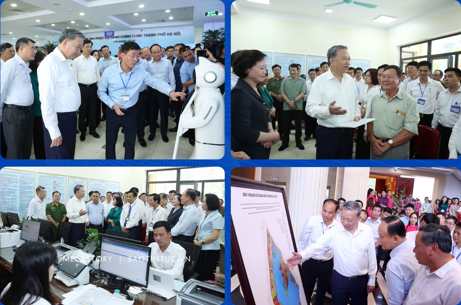 Tổng Bí thư Tô Lâm kiểm tra hoạt động của chính quyền địa phương hai cấp tại phường Tây Hồ, thành phố Hà Nội.
