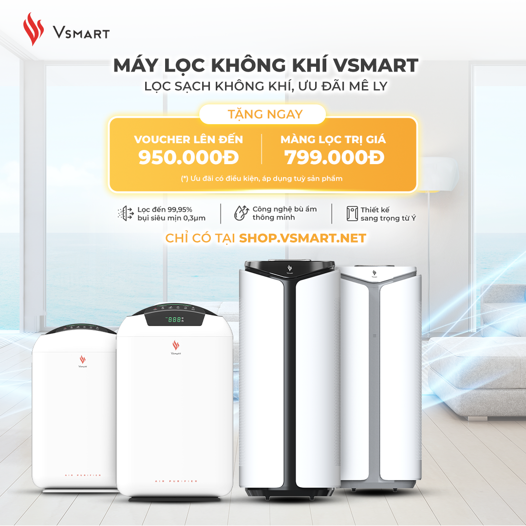 VinSmart mở bán máy lọc không khí và Giải pháp nhà thông minh trên Vsmart Online