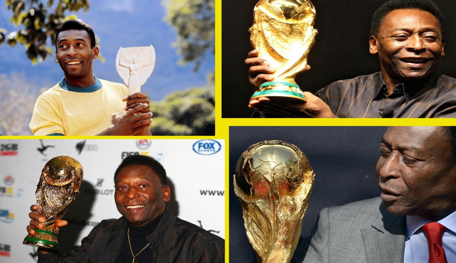 Nhiều lần siêu cầu thủ Pelé nhận được giải thương danh giá trong lĩnh vực bóng đá.
