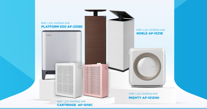 Coway giới thiệu hàng loạt các sản phẩm máy lọc nước và máy lọc không khí mới 