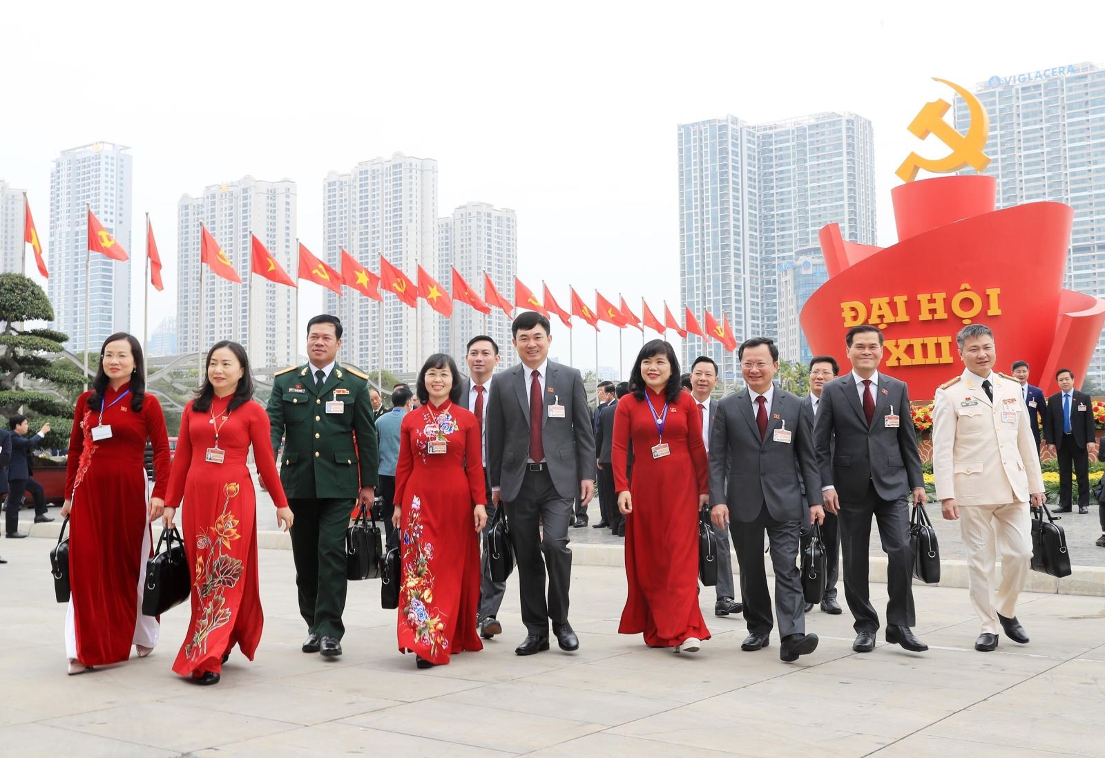 Đoàn đại biểu Đảng bộ tỉnh Quảng Ninh dự Đại hội.