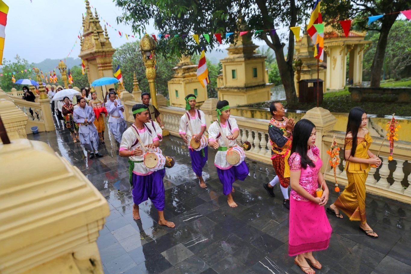 Tái hiện Tết Chôl Chnăm Thmây của đồng bào Khmer.