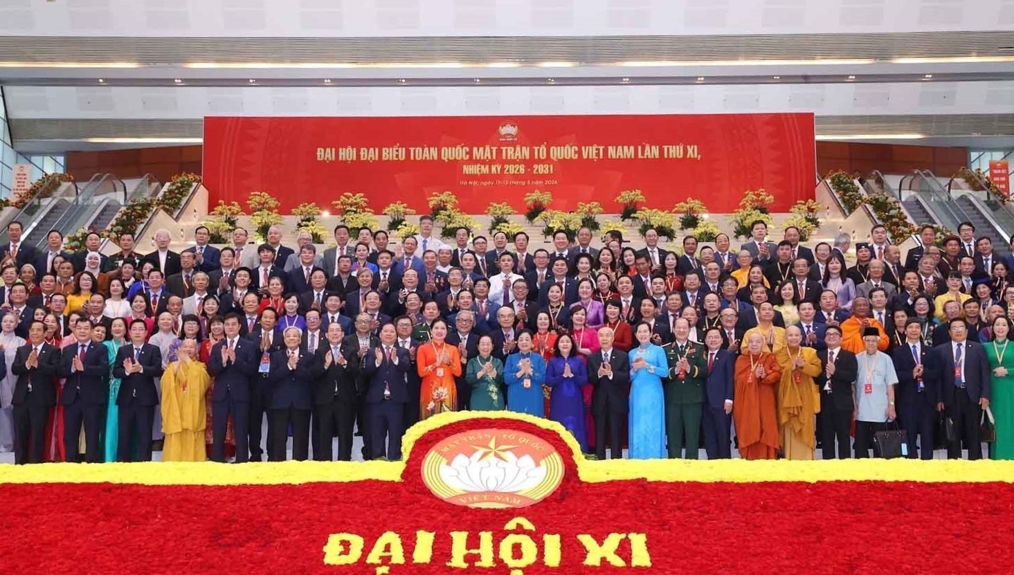 Ủy ban Trung ương Mặt trận Tổ quốc Việt Nam khóa XI, nhiệm kỳ 2026 - 2031 ra mắt Đại hội.