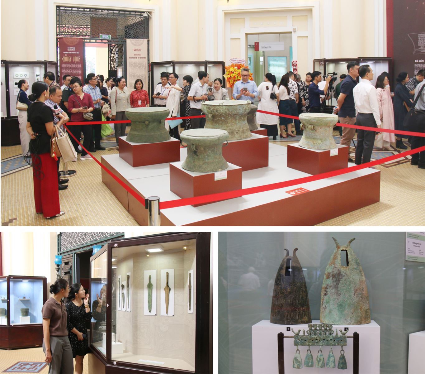 Khách tham quan một trưng bày chuyên đề tại Bảo tàng Lịch sử Thành phố Hồ Chí Minh (phường Sài Gòn).