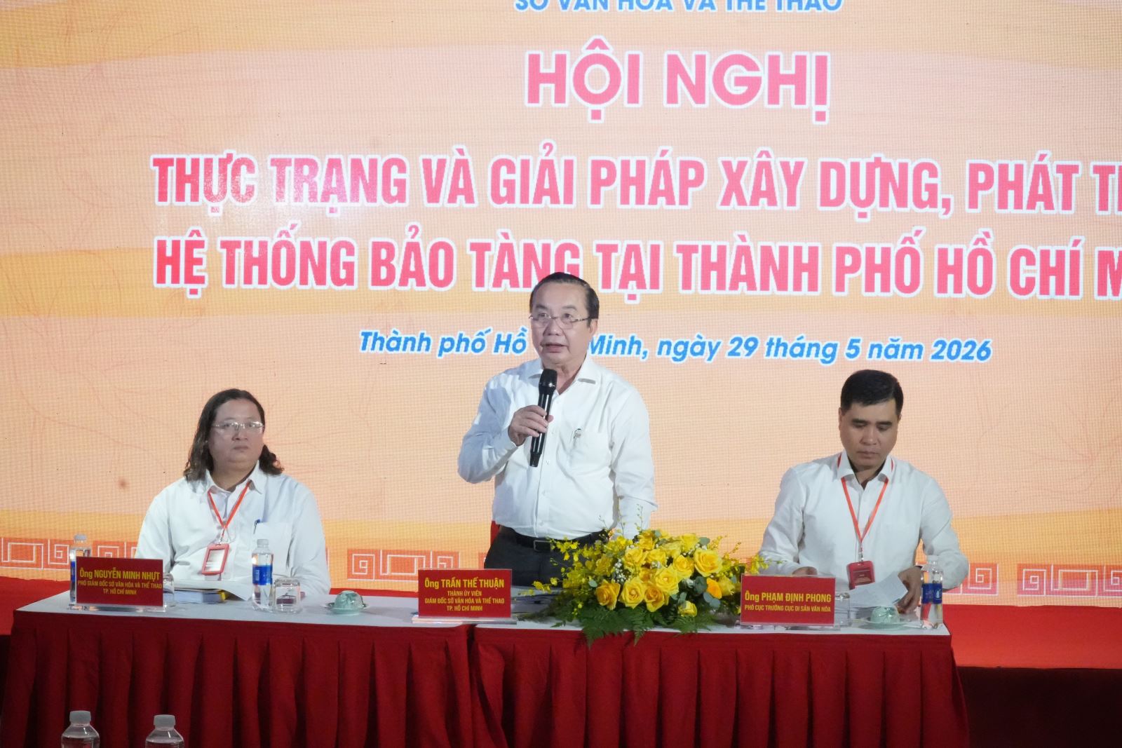 Ông Trần Thế Thuận, Giám đốc Sở Văn hóa và Thể thao Thành phố Hồ Chí Minh.