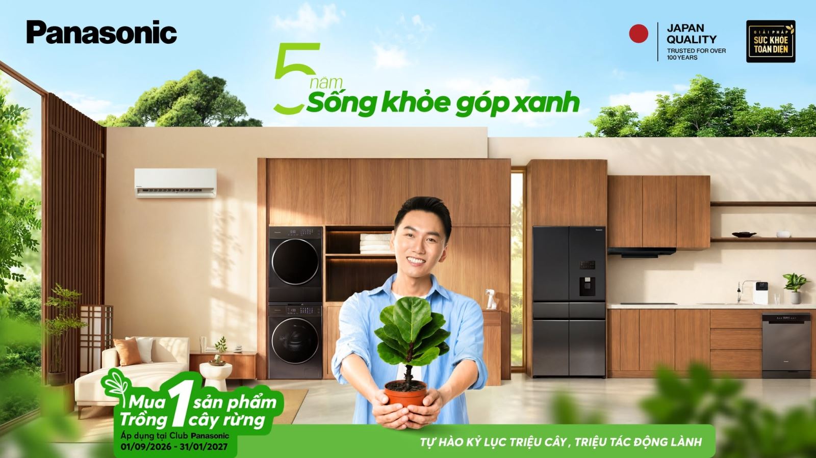 Panasonic mở rộng chương trình trồng cây gắn với bảo tồn hệ sinh thái