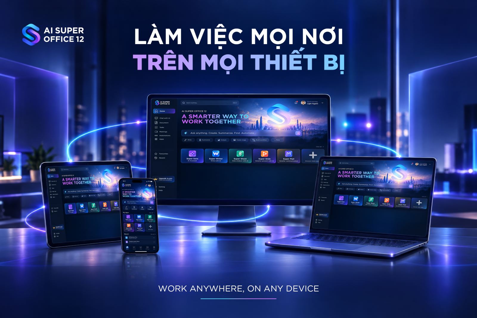 AI Super Office 12 - Bộ giải pháp ứng dụng văn phòng AI thế hệ mới do người Việt phát triển